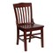 Flash Furniture 35" Brown Hercules Series School House Back Restaurant Dining Chair